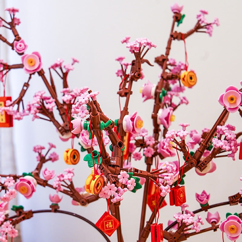 Brehn | Lucky Peach Blossom Vase Mikro Bausteine