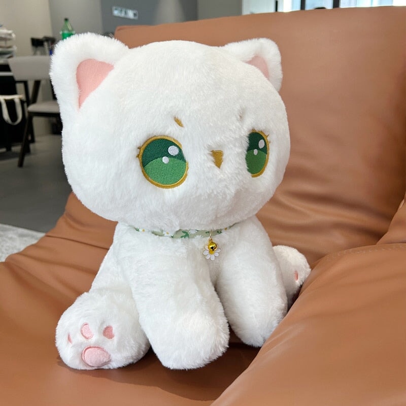 Brehn | Luna die flauschige weiße Katze Plüsch