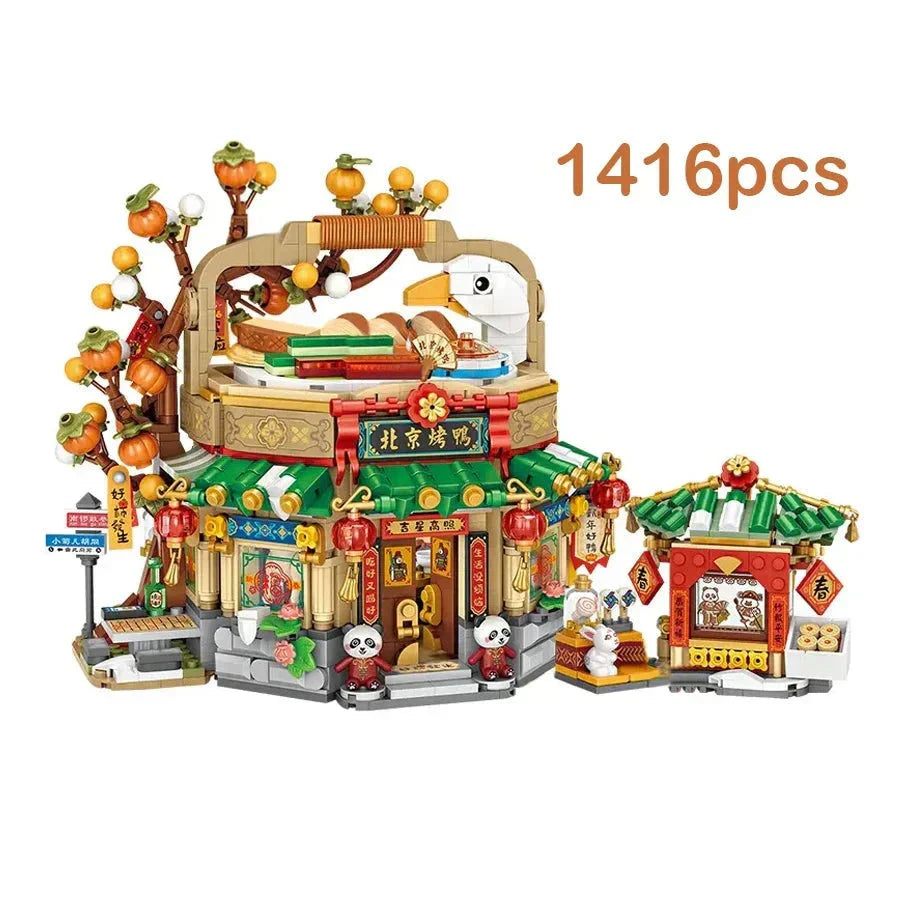 Brehn | Mei Mei Panda Peking-Ente-Restaurant Mikro-Bausteine mit Licht