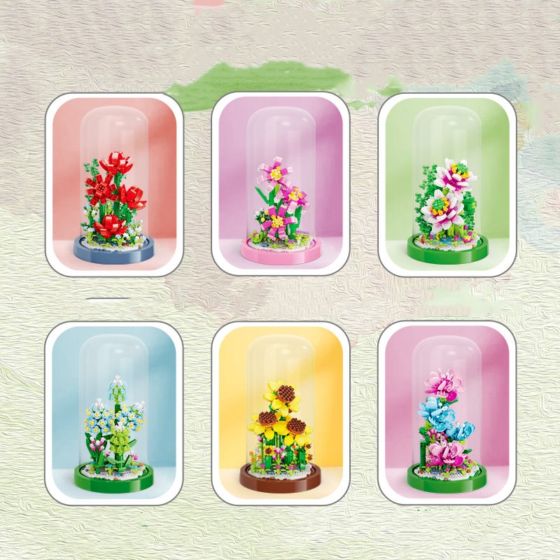 Brehn | Mikro Blumen in einem Kuppel-Bauset