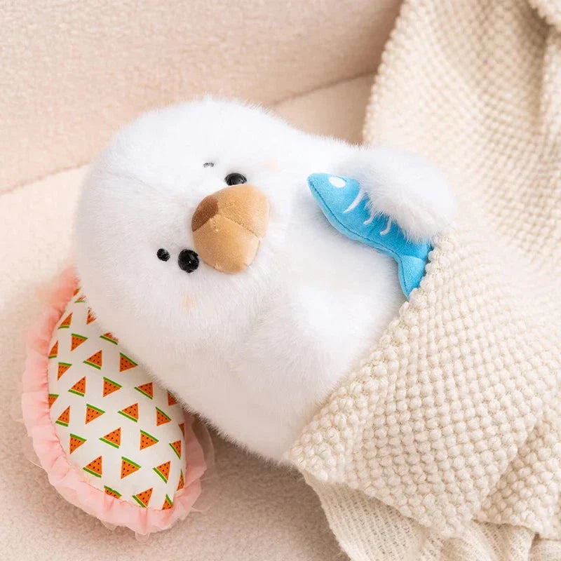 Brehn | Mochi Seal Plüschfigur mit Fisch