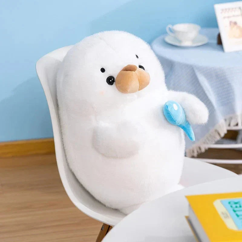 Brehn | Mochi Seal Plüschfigur mit Fisch