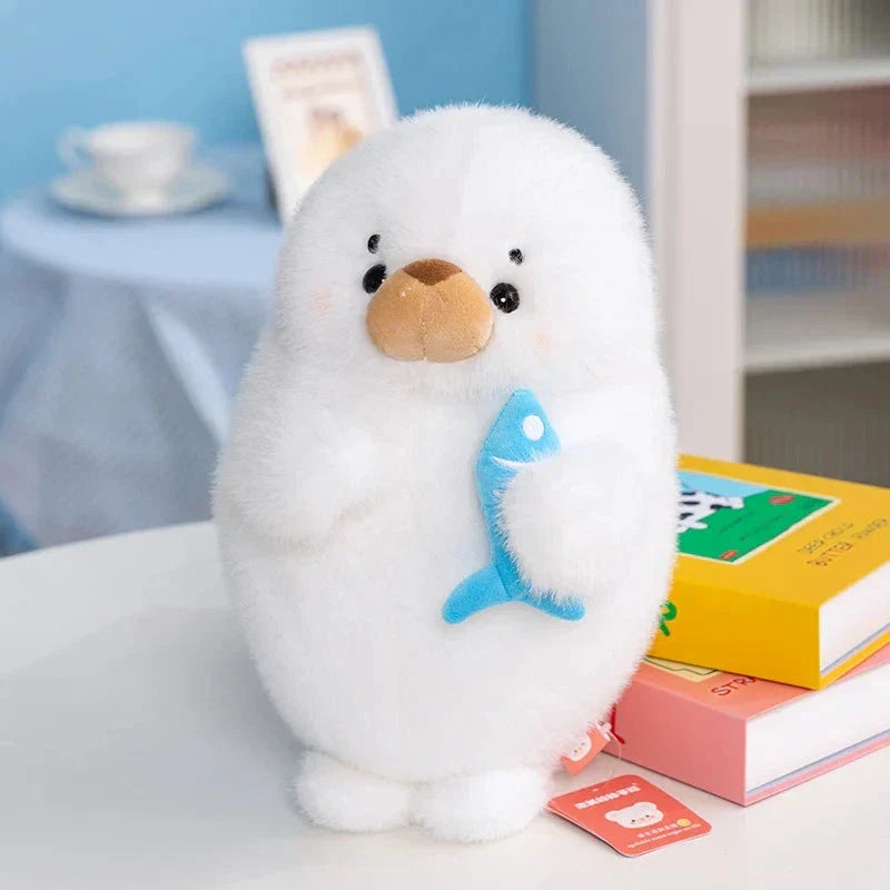 Brehn | Mochi Seal Plüschfigur mit Fisch