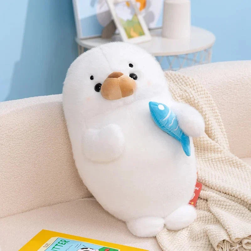 Brehn | Mochi Seal Plüschfigur mit Fisch