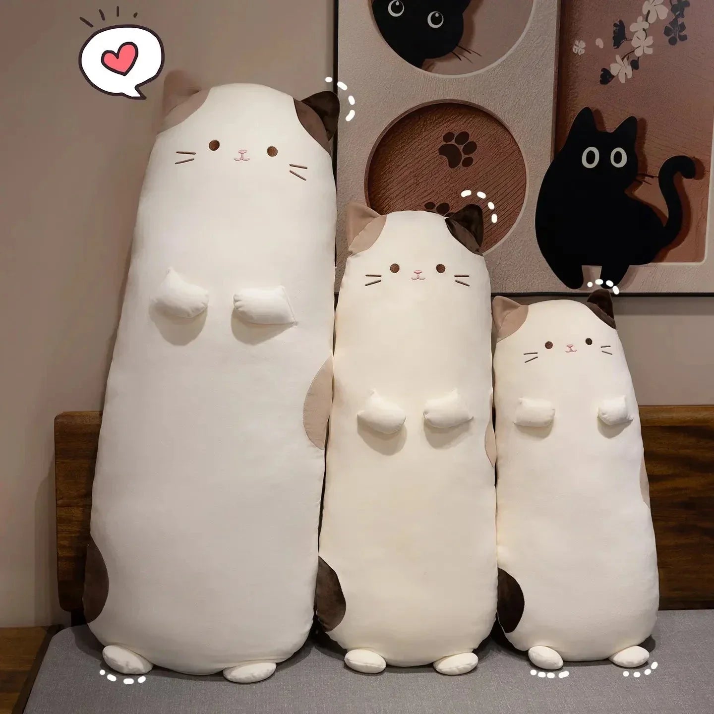 Brehn | Mochi die lange kuschelige gepunktete Katze Plüsch