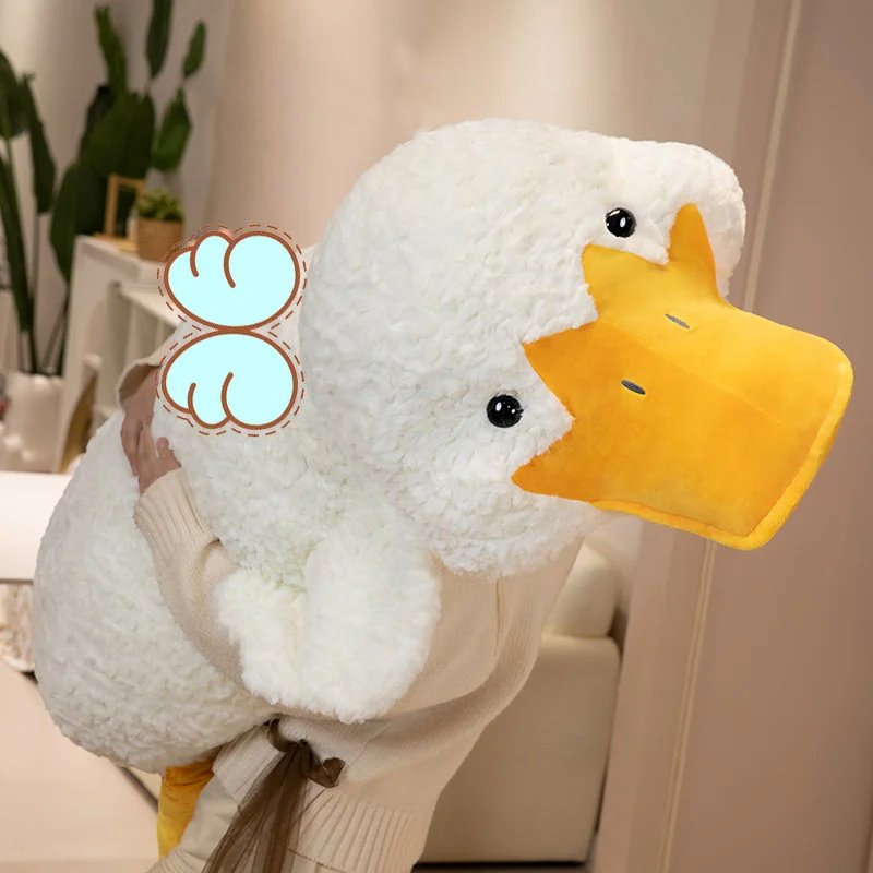Brehn | Holly die riesige flauschige weiße Ente Plüschfigur