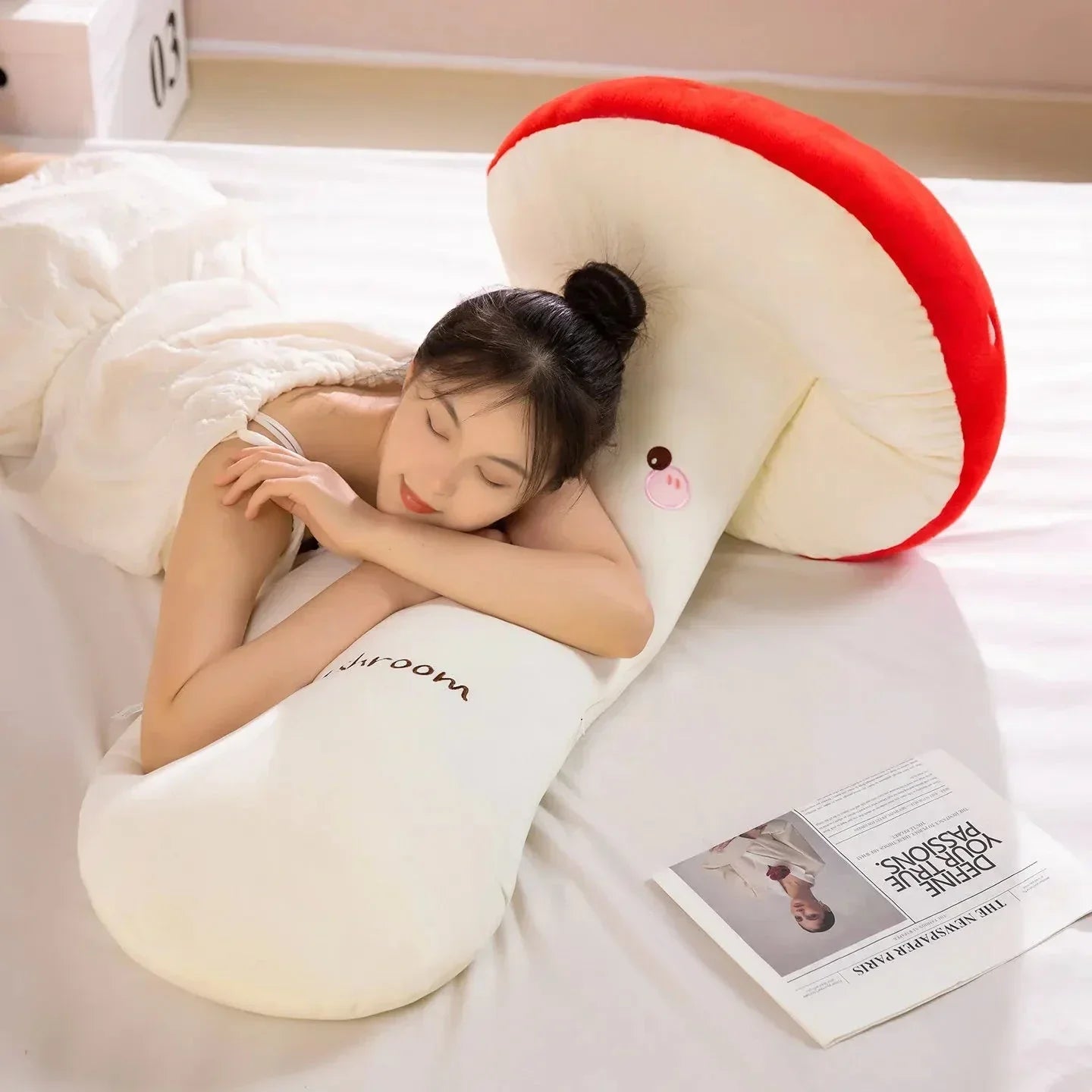 Brehn | Mushie die lange kuschelige Kawaii-Pilz-Plüschtiere