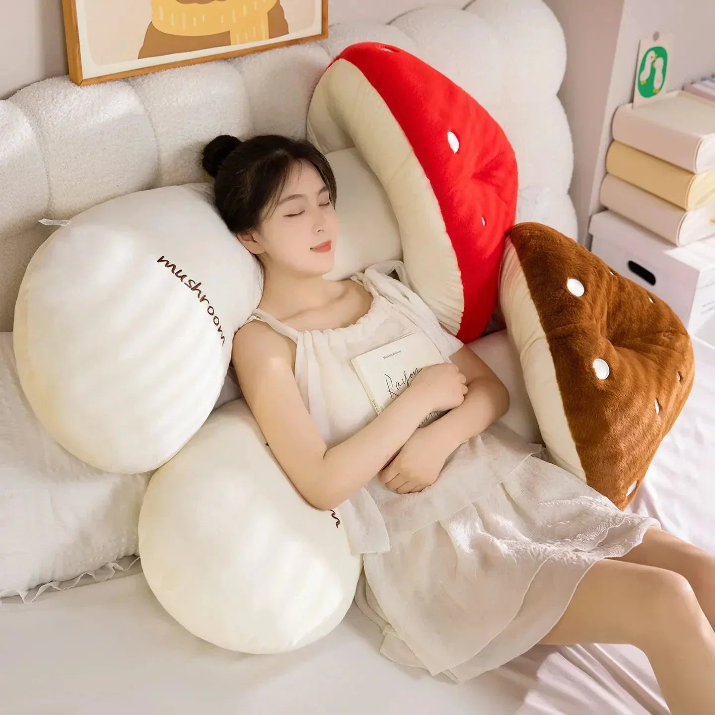Brehn | Mushie die lange kuschelige Kawaii-Pilz-Plüschtiere
