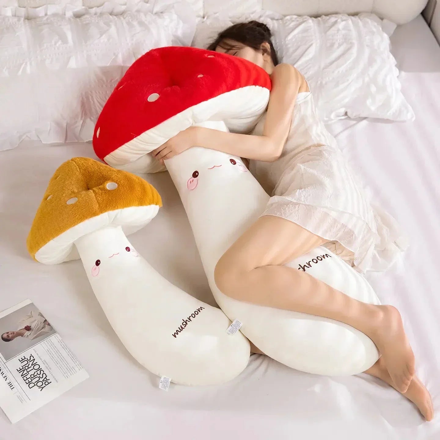 Brehn | Mushie die lange kuschelige Kawaii-Pilz-Plüschtiere