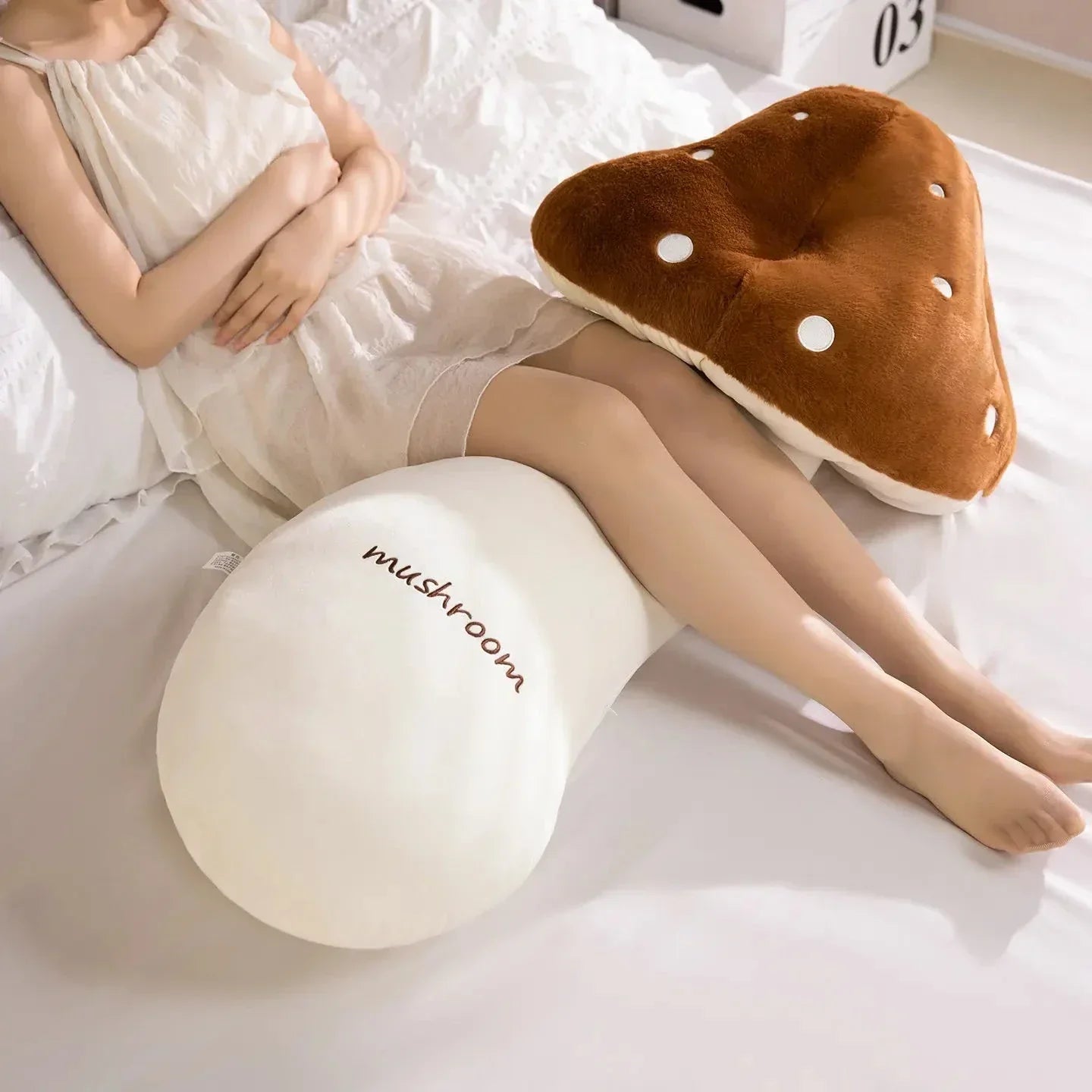 Brehn | Mushie die lange kuschelige Kawaii-Pilz-Plüschtiere