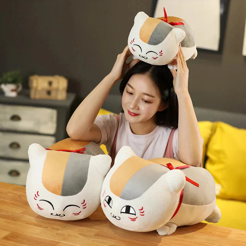 Brehn | Natsume Yuujinchou Nyanko Katze Weiß Schwarz Plüschfigur