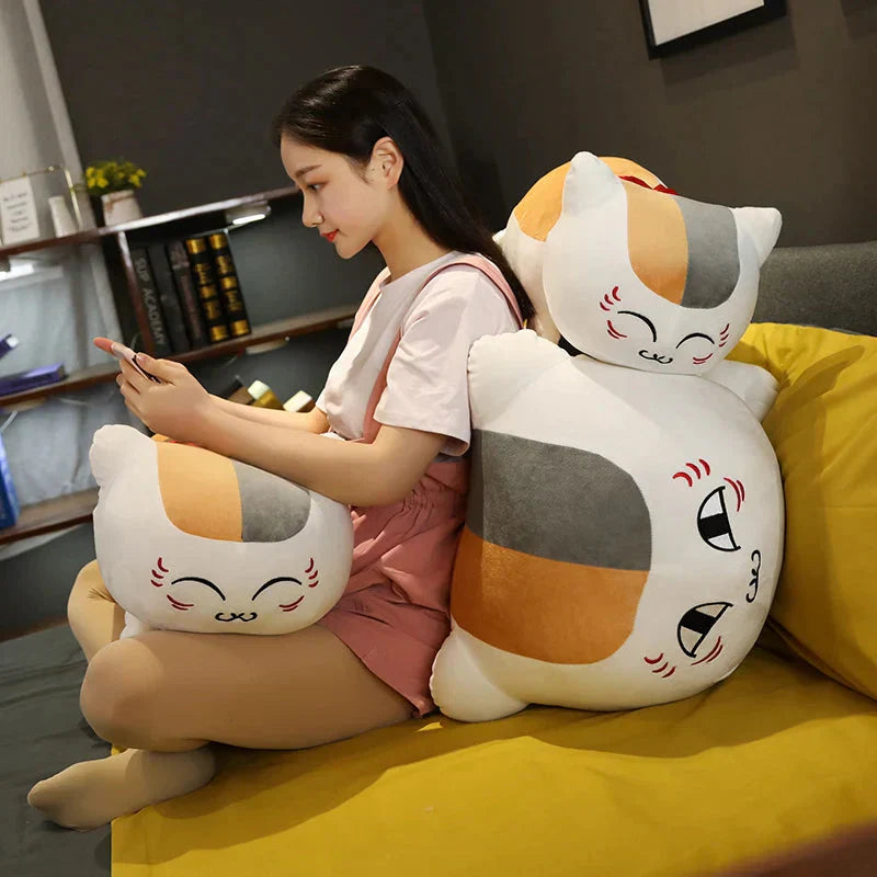 Brehn | Natsume Yuujinchou Nyanko Katze Weiß Schwarz Plüschfigur