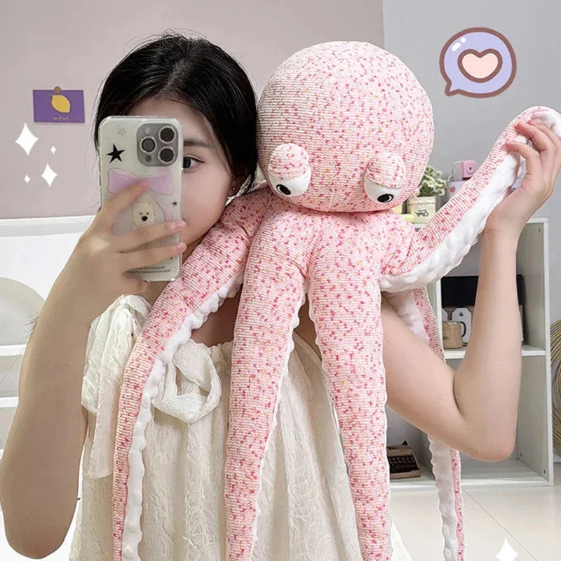 Brehn | Pink Brauner Lustiger Oktopus Plüschtiere