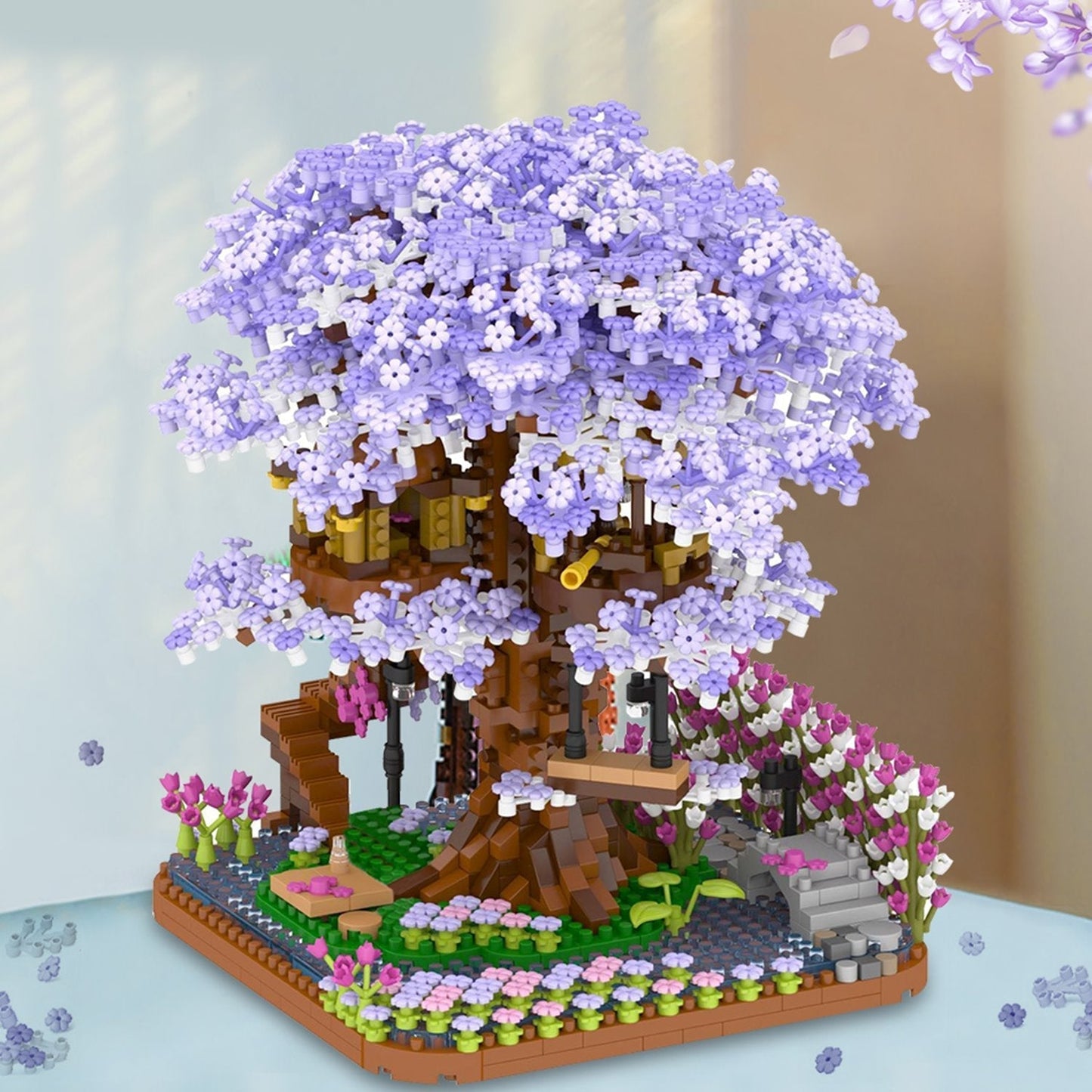 Brehn | Lila Sakura Baumhaus Nano-Bausatz