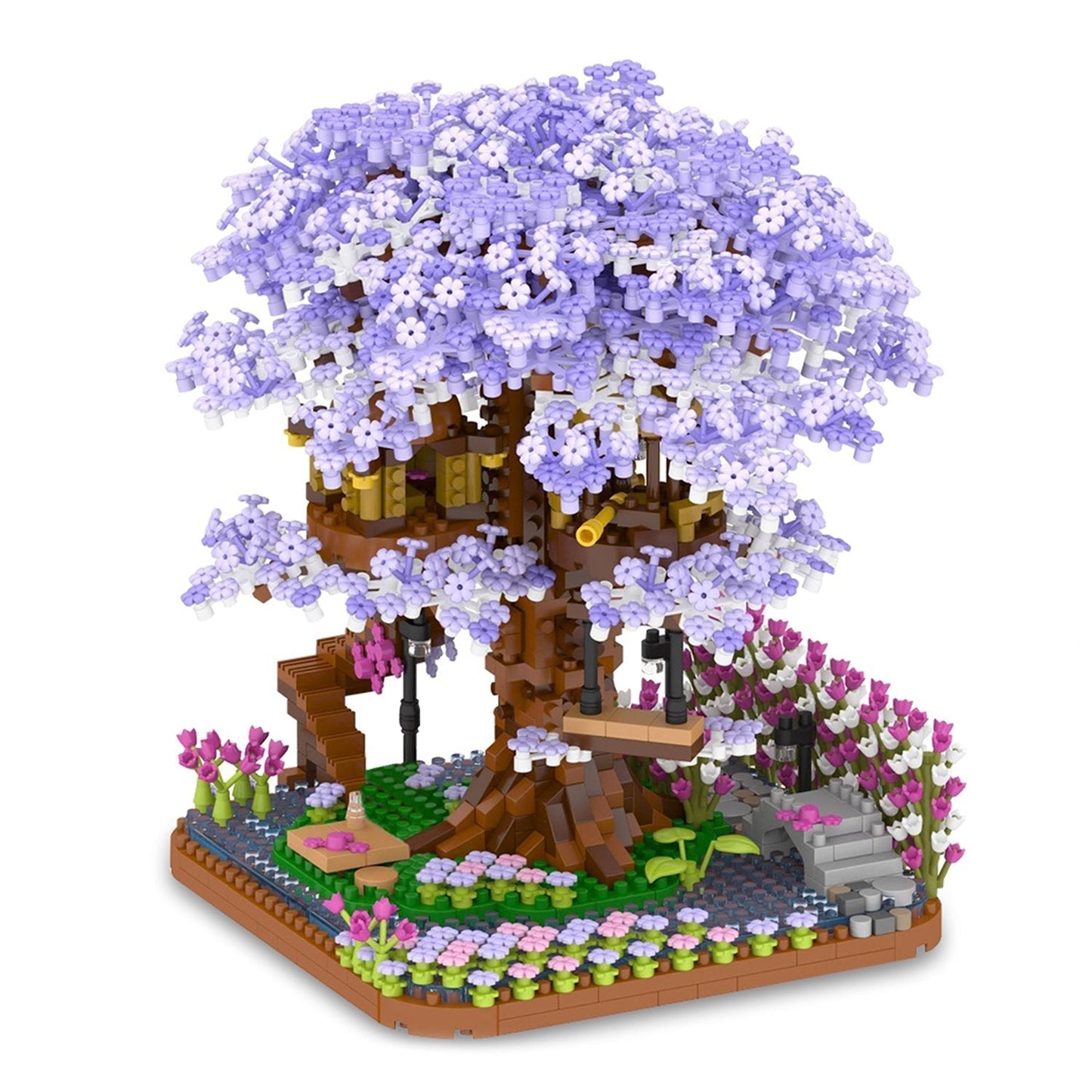 Brehn | Lila Sakura Baumhaus Nano-Bausatz