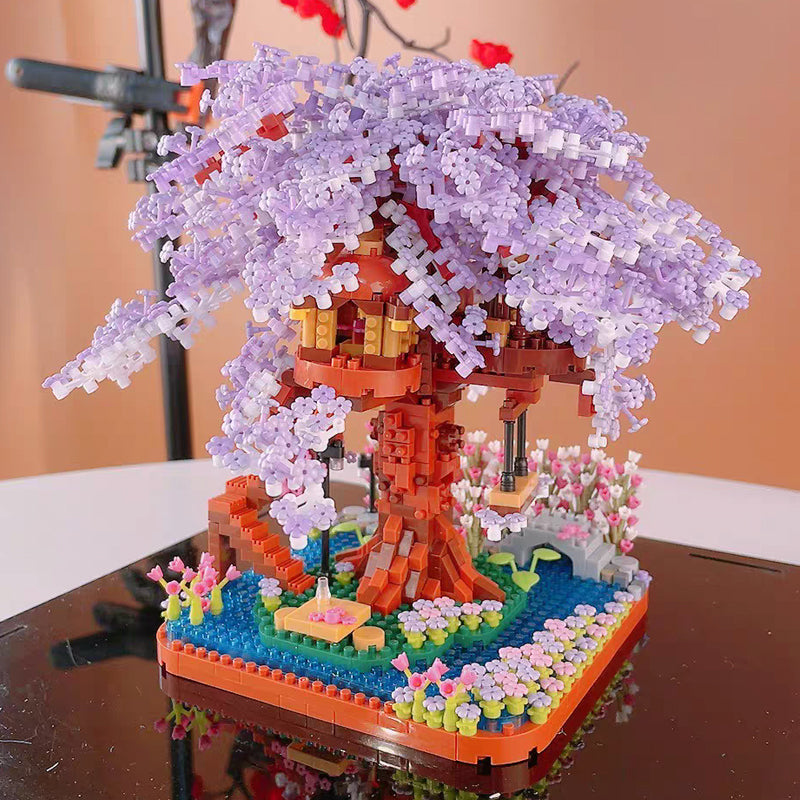 Brehn | Lila Sakura Baumhaus Nano-Bausatz