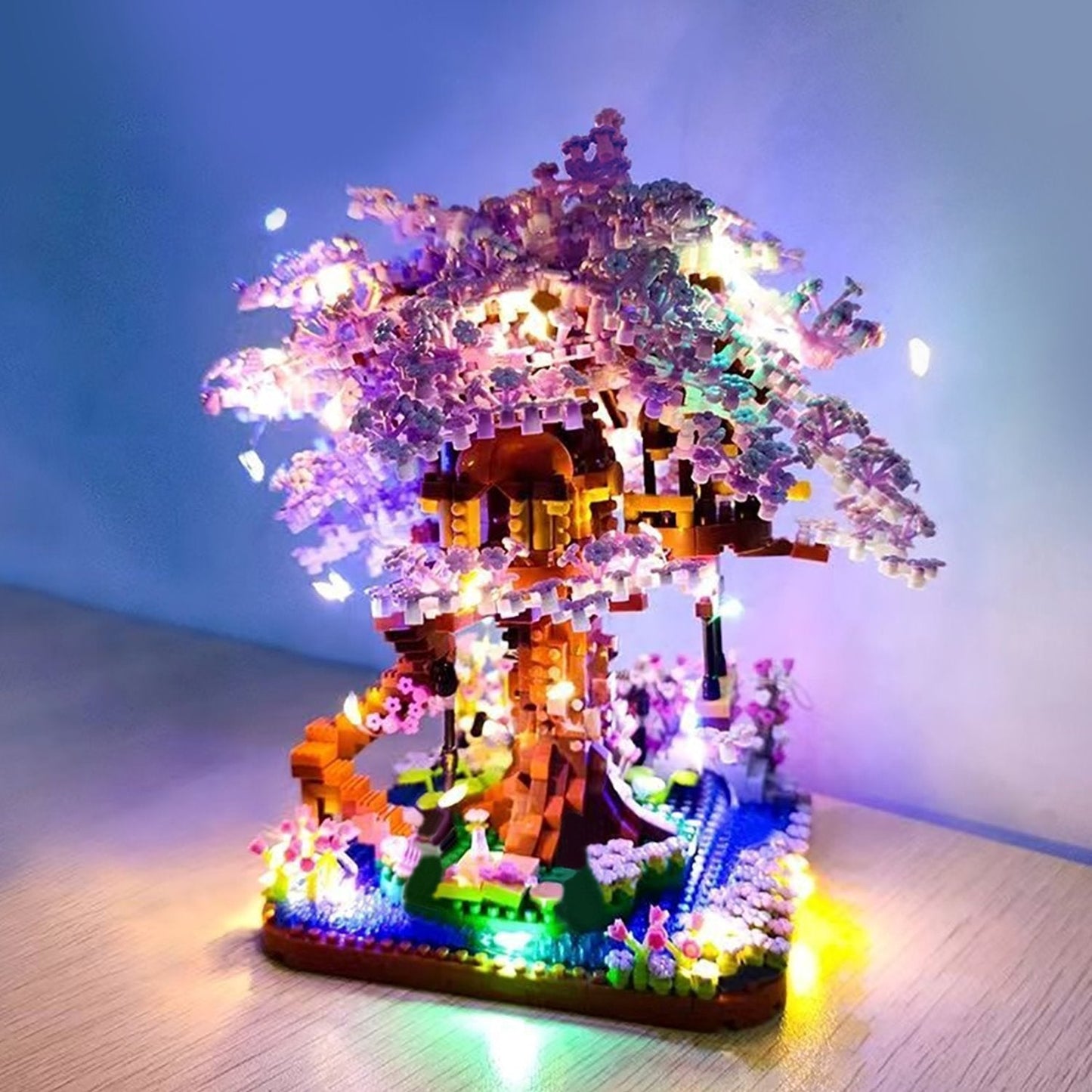 Brehn | Lila Sakura Baumhaus Nano-Bausatz