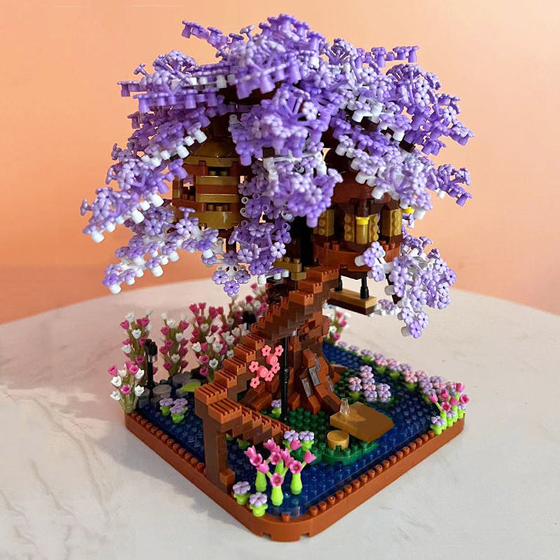Brehn | Lila Sakura Baumhaus Nano-Bausatz