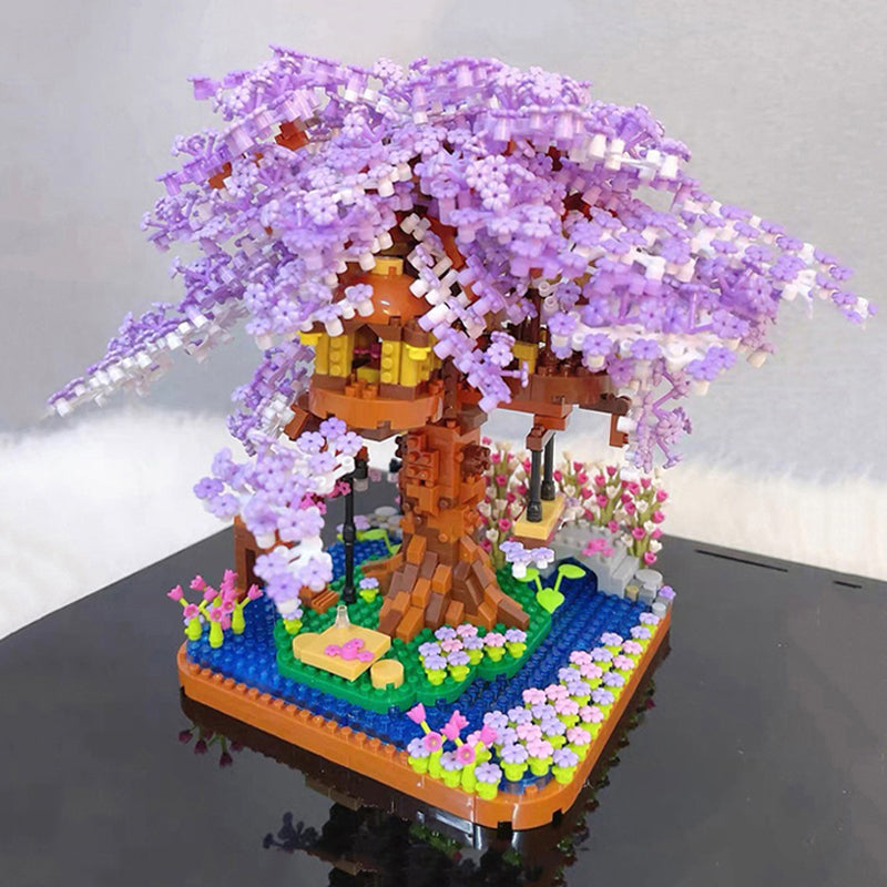 Brehn | Lila Sakura Baumhaus Nano-Bausatz
