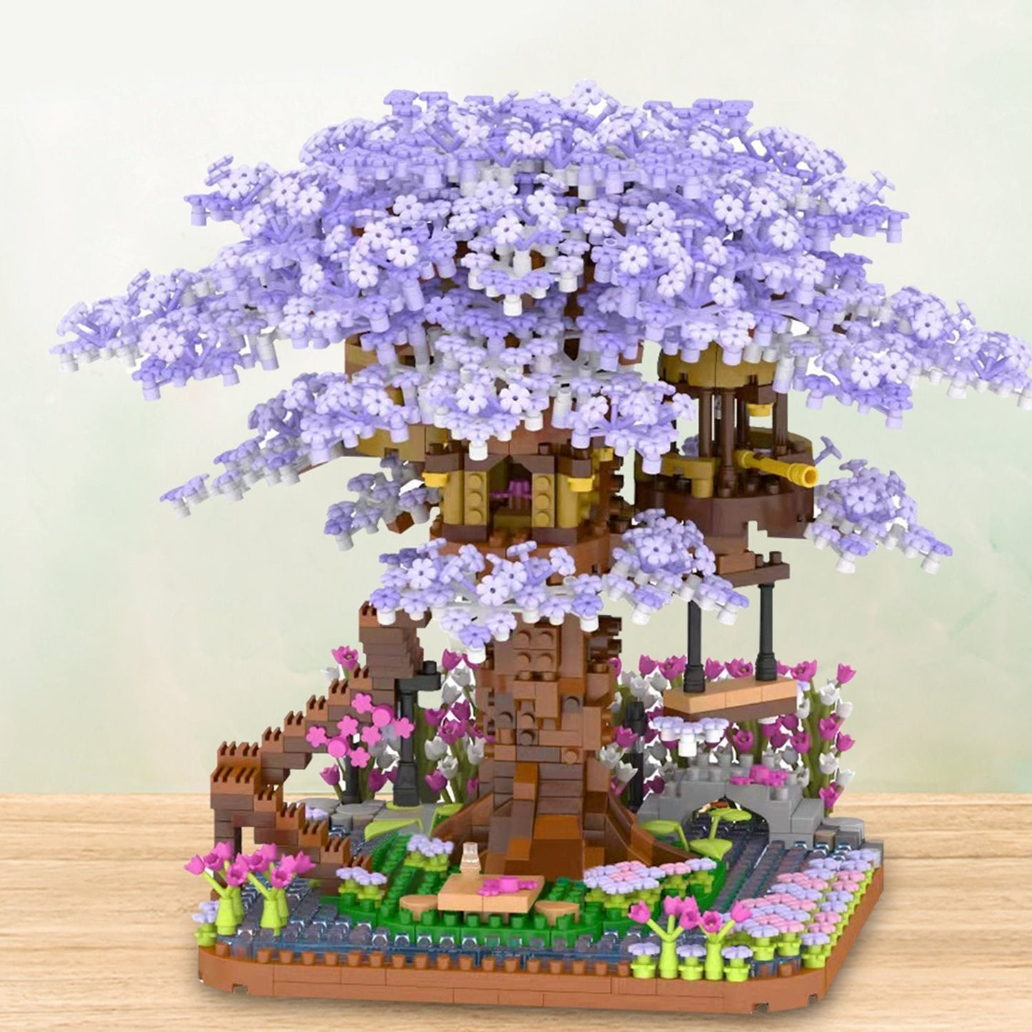 Brehn | Lila Sakura Baumhaus Nano-Bausatz