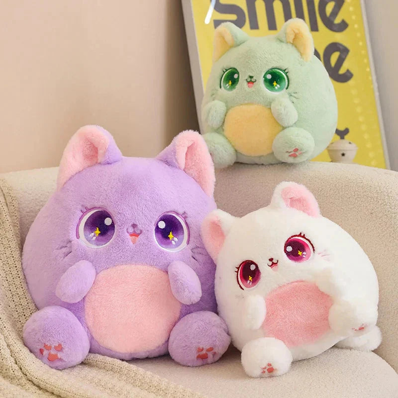 Brehn | Rainbow Fluffy Cat Squad Ball Plüschspielzeug