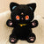 Brehn | Sailor Moon Flauschige Schwarze Weiße Katzen Plüschtiere