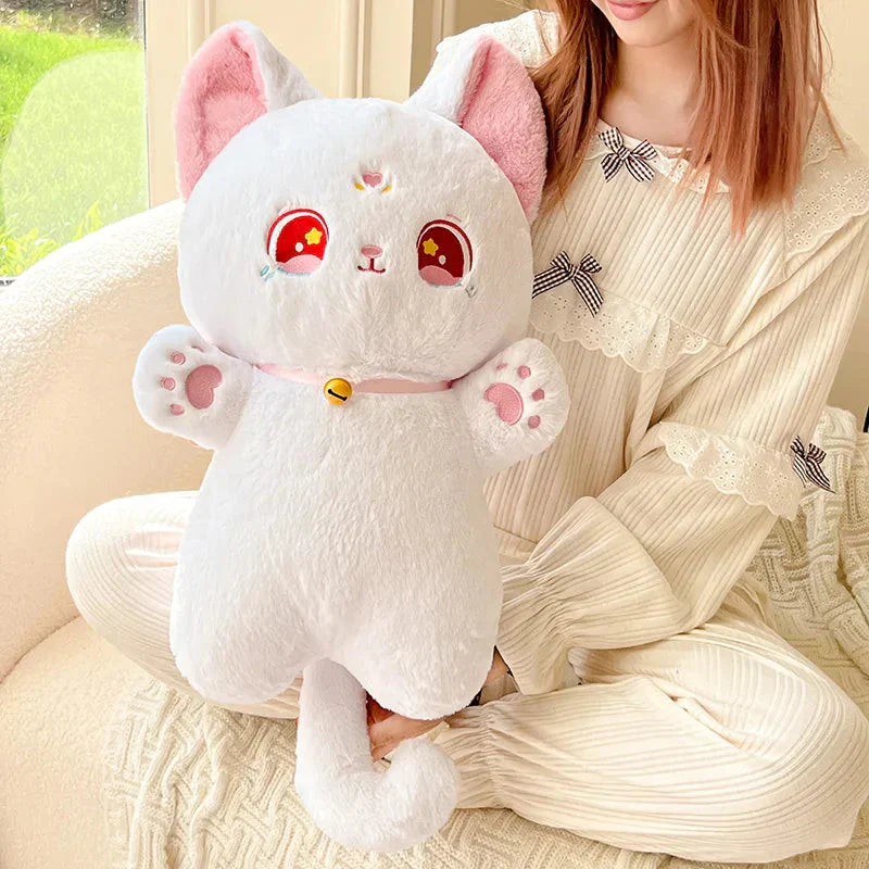 Brehn | Sailor Moon Flauschige Schwarze Weiße Katzen Plüschtiere