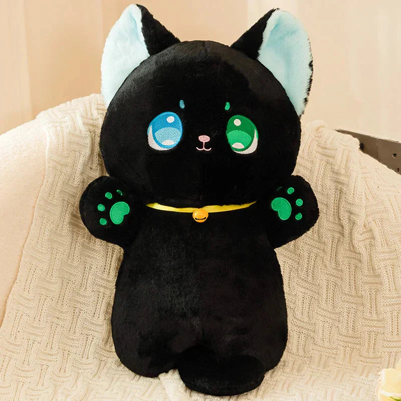 Brehn | Sailor Moon Flauschige Schwarze Weiße Katzen Plüschtiere