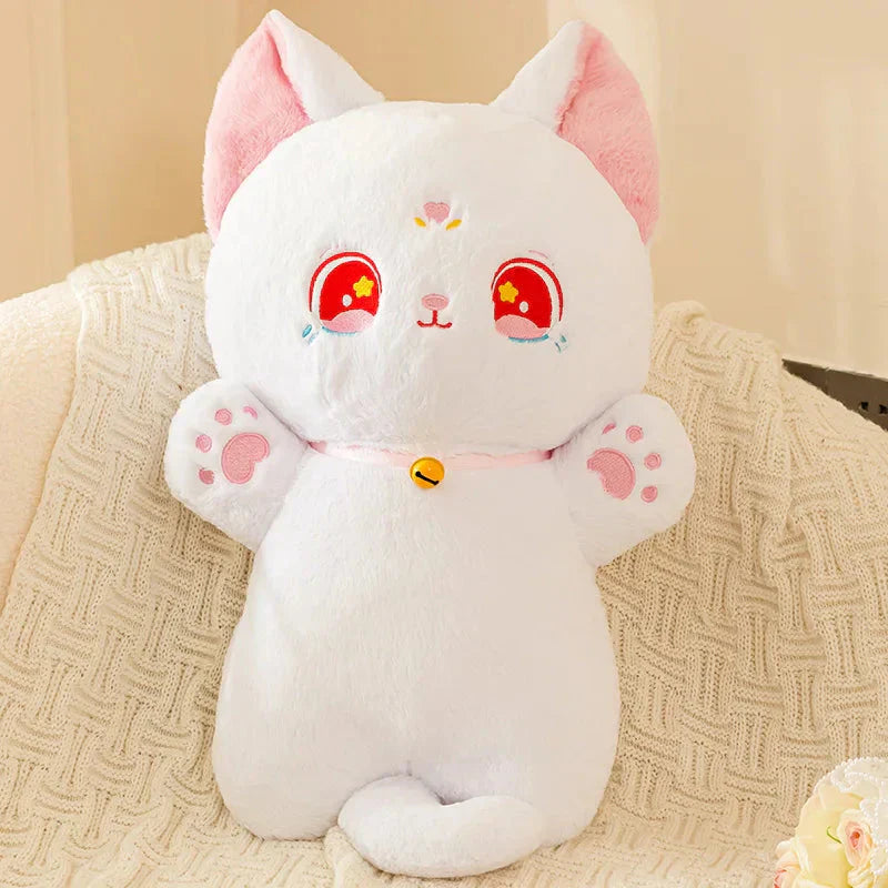 Brehn | Sailor Moon Flauschige Schwarze Weiße Katzen Plüschtiere