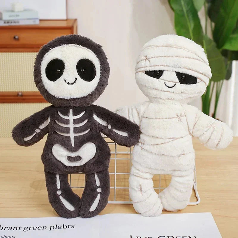 Brehn | Gruselige Skelett- und Mumien-Halloween-Plüschtiere