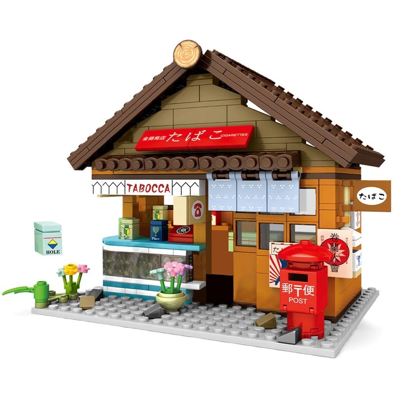 Brehn | Shirakawa-go Dori Street Japanische Geschäfte Bausätze - Begrenzter Lagerbestand