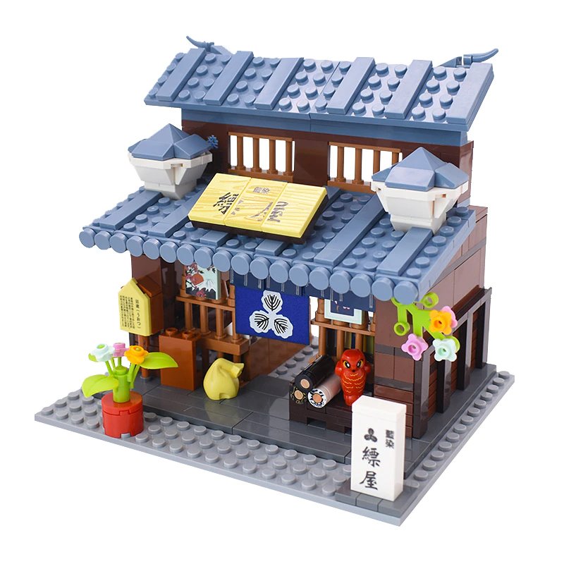 Brehn | Shirakawa-go Dori Street Japanische Geschäfte Bausätze - Begrenzter Lagerbestand