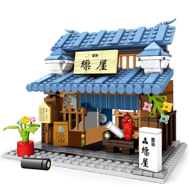 Brehn | Shirakawa-go Dori Street Japanische Geschäfte Bausätze - Begrenzter Lagerbestand
