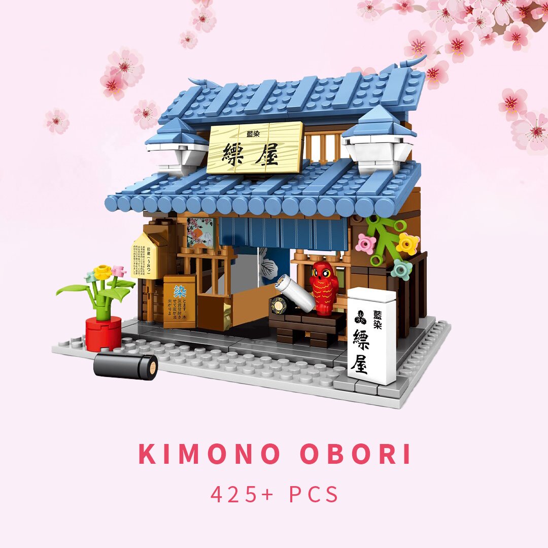 Brehn | Shirakawa-go Dori Street Japanische Geschäfte Bausätze - Begrenzter Lagerbestand