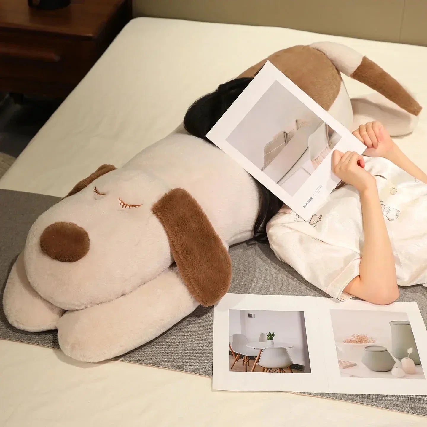 Brehn | Snoozie der schläfrige Welpe Kissen zum Umarmen