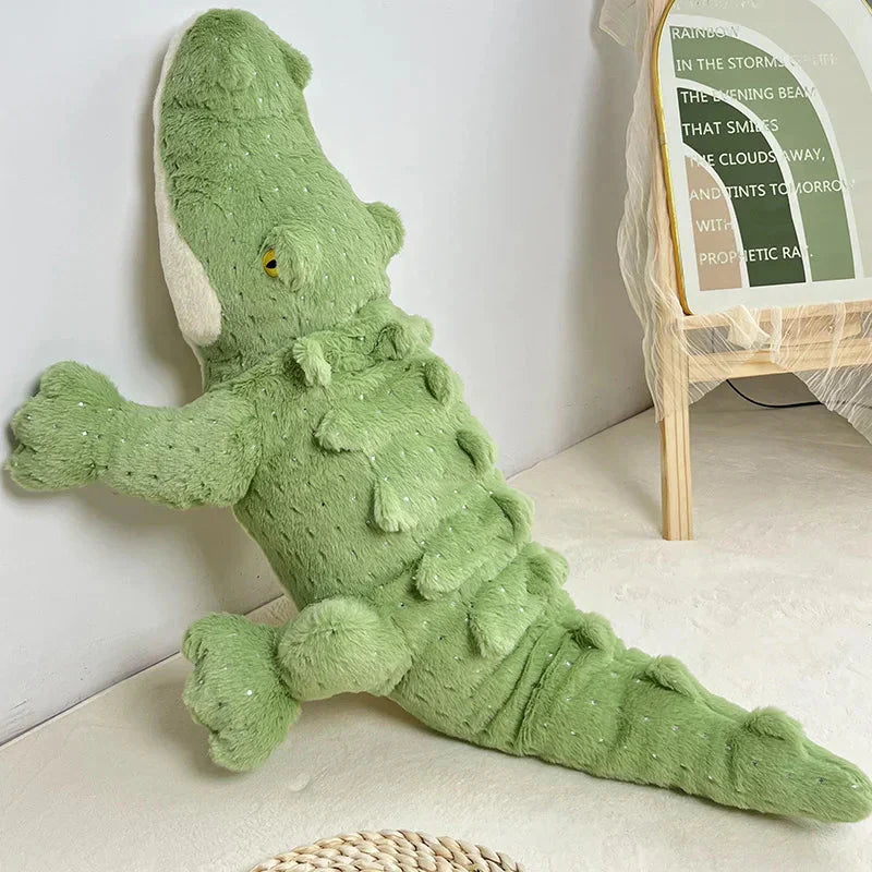 Brehn | Weiches Flauschiges Grünes Krokodil Plüschspielzeug
