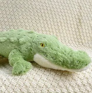 Brehn | Weiches Flauschiges Grünes Krokodil Plüschspielzeug