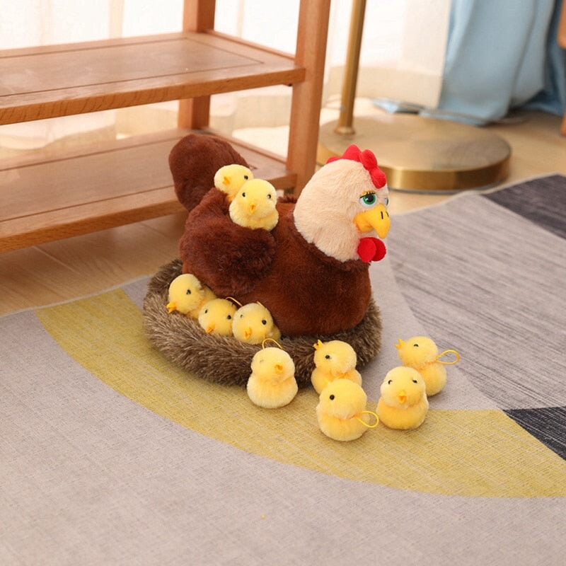 Brehn | Schwan und Hühnerfamilie Plüschtiere