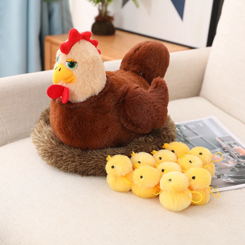 Brehn | Schwan und Hühnerfamilie Plüschtiere