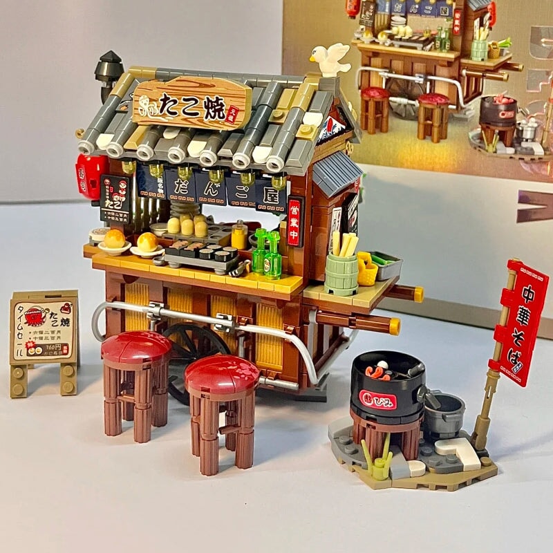 Brehn | Takoyaki & Nudel Asiatischer Straßenstand Nano Bausteine