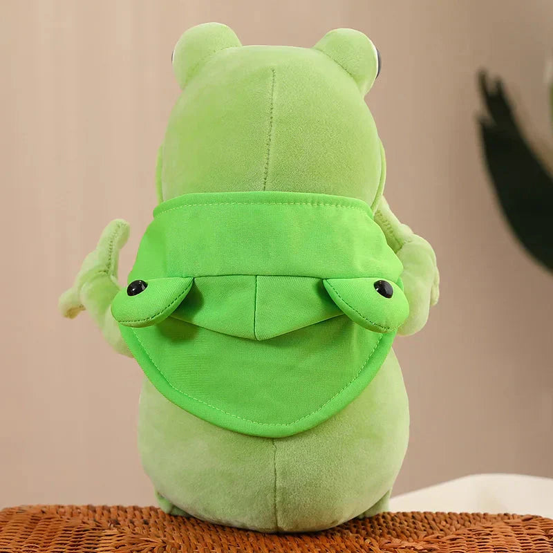 Brehn | Tito der lustige grüne Frosch Plüsch mit Hut