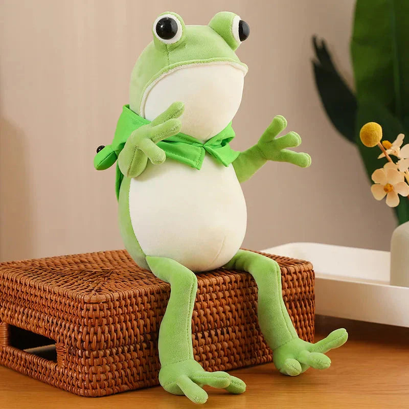Brehn | Tito der lustige grüne Frosch Plüsch mit Hut
