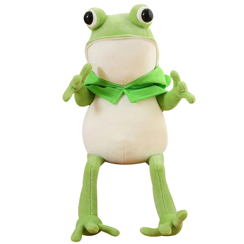 Brehn | Tito der lustige grüne Frosch Plüsch mit Hut