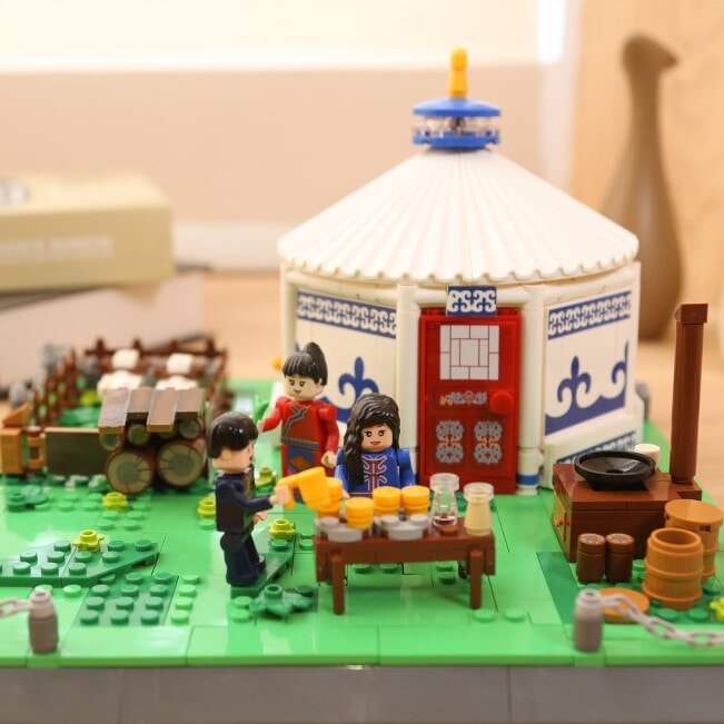 Brehn | Traditionelle mongolische Jurte Bauklötze