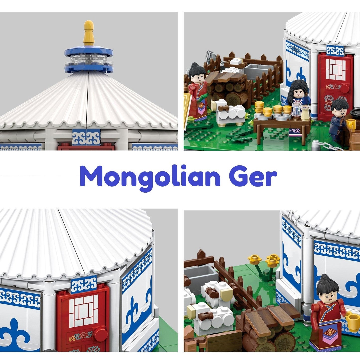 Brehn | Traditionelle mongolische Jurte Bauklötze