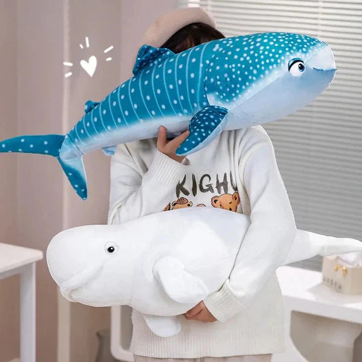 Brehn | Weißer Beluga Blauwal Hai 75cm Plüschtiere