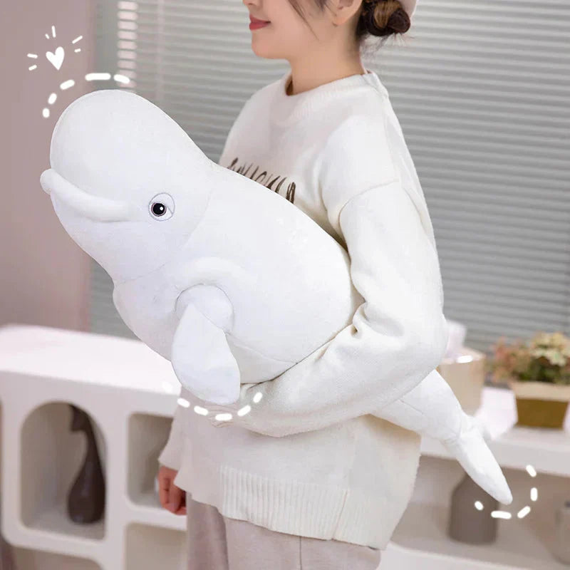 Brehn | Weißer Beluga Blauwal Hai 75cm Plüschtiere
