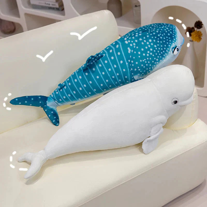 Brehn | Weißer Beluga Blauwal Hai 75cm Plüschtiere