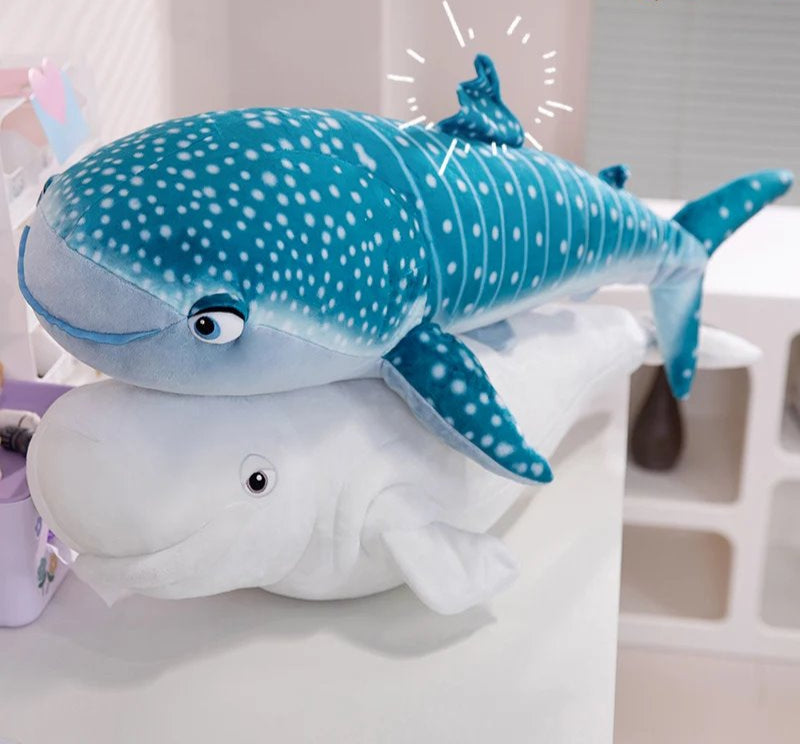 Brehn | Weißer Beluga Blauwal Hai 75cm Plüschtiere
