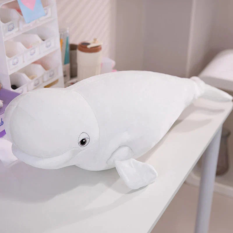 Brehn | Weißer Beluga Blauwal Hai 75cm Plüschtiere